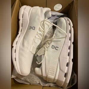On cloudnova white sneakers